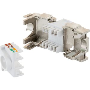 Keystone 'CAT 6A' silber werkzeuglos