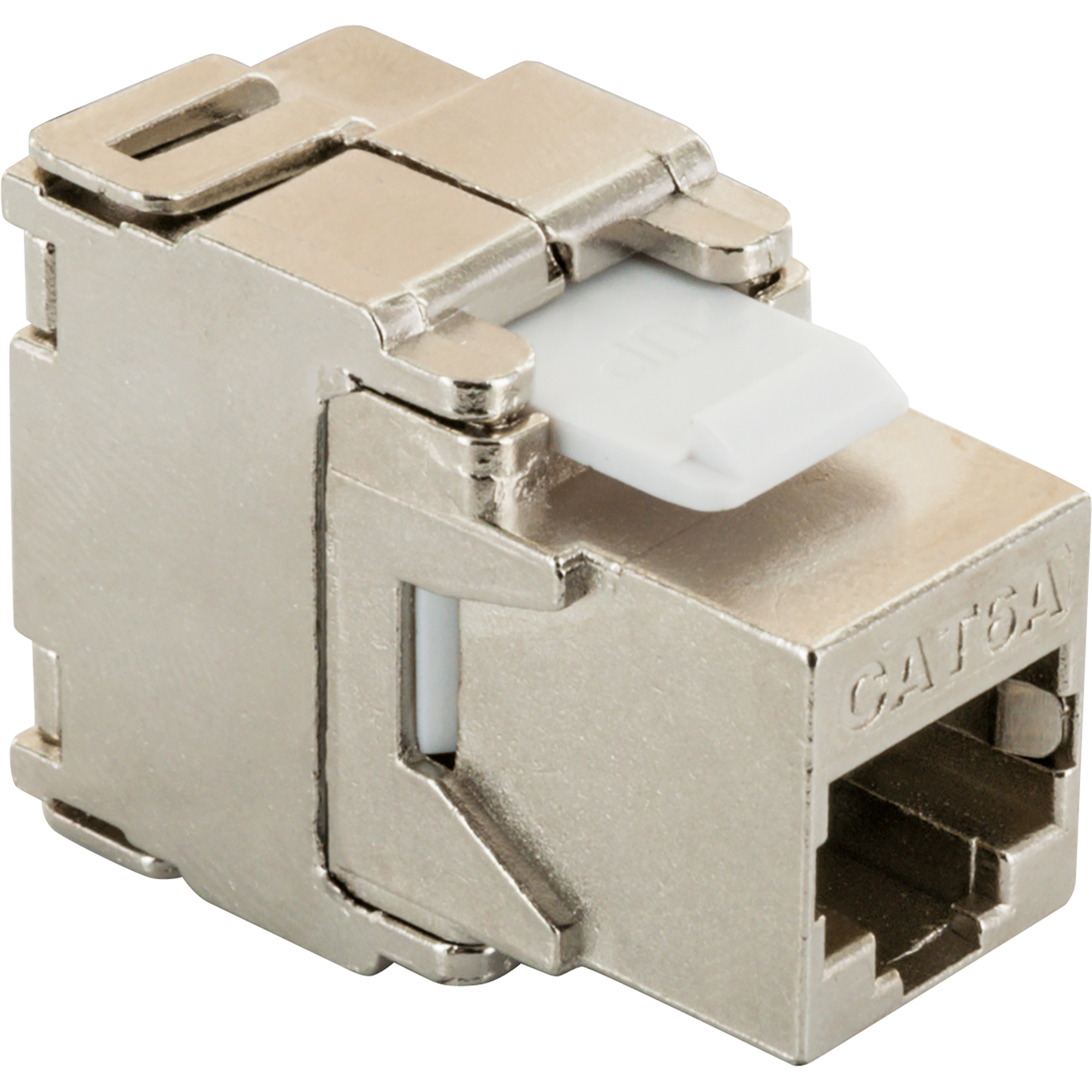 Keystone 'CAT 6A' silber werkzeuglos