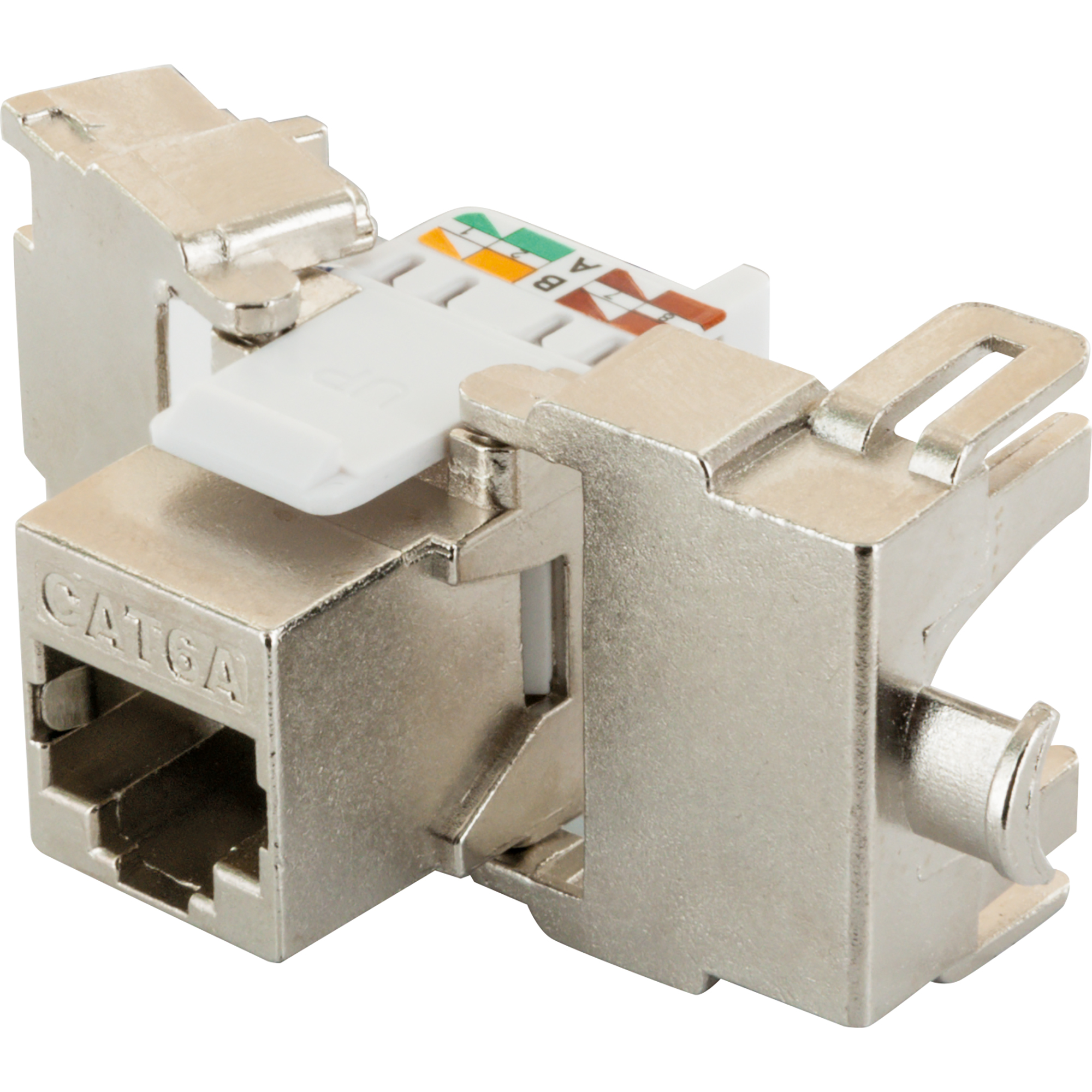 Keystone 'CAT 6A' silber werkzeuglos