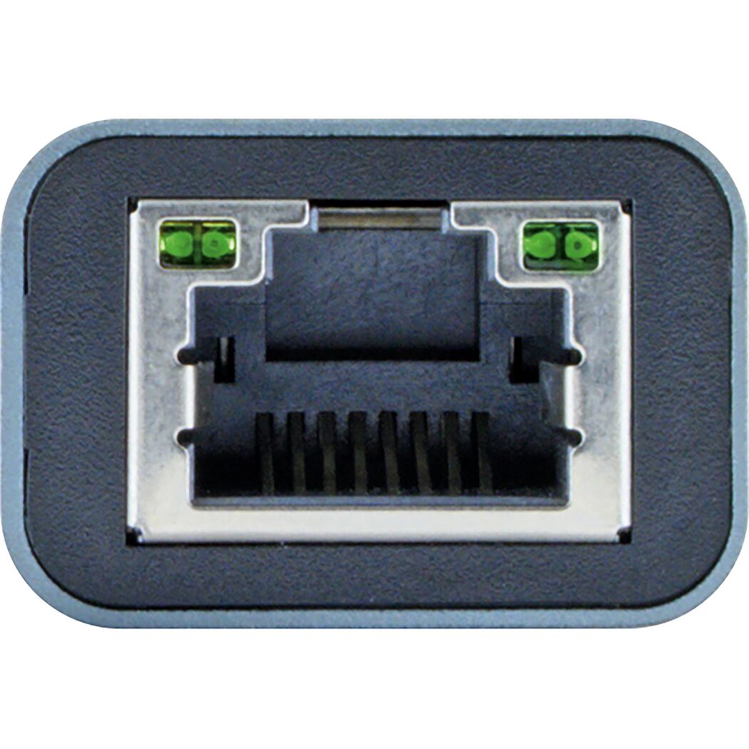 USB-C/RJ45-Adapter grau