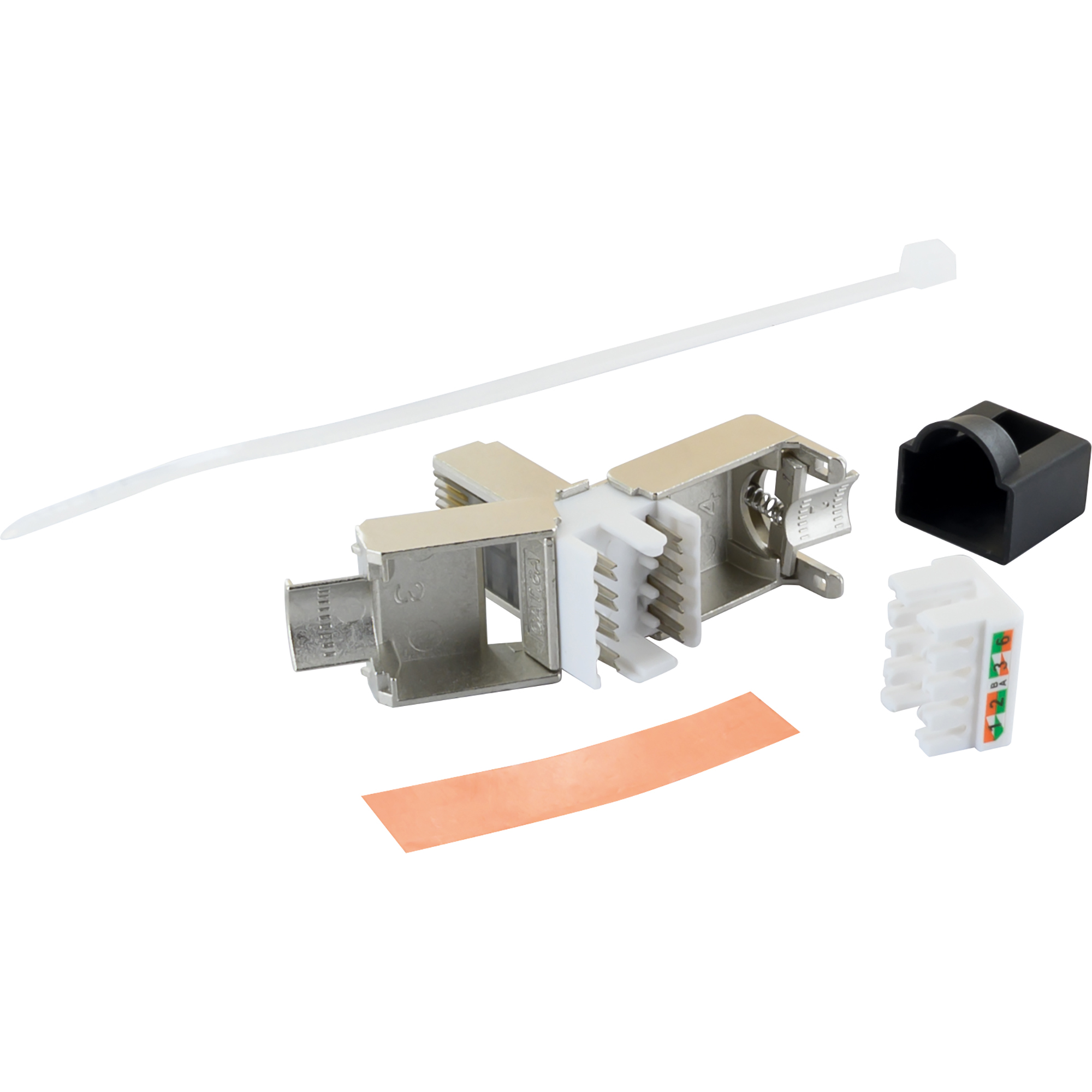 Netzwerkstecker 'miniCat' Metall 6 A