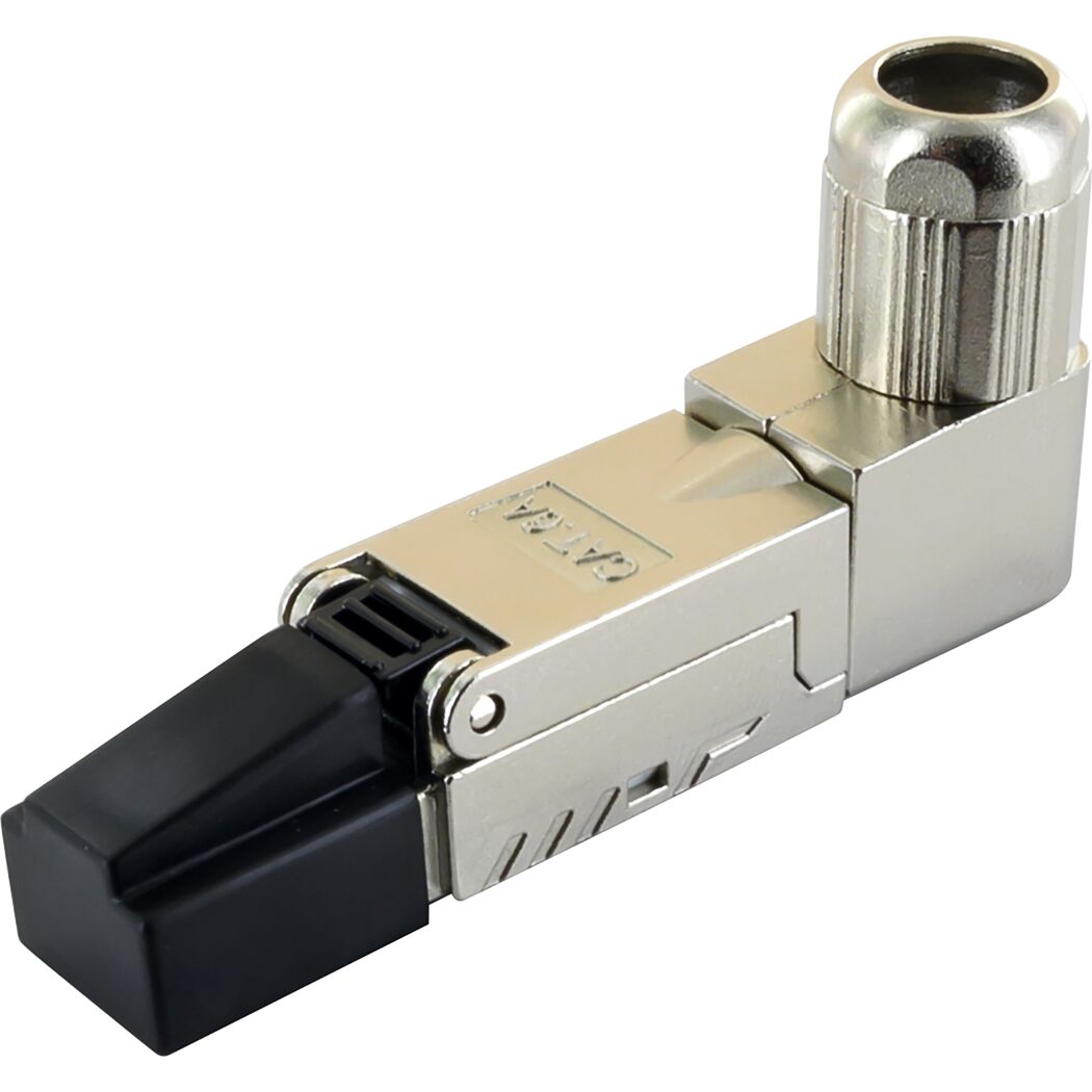 Netzwerkstecker 'CAT6A' abgewinkelt