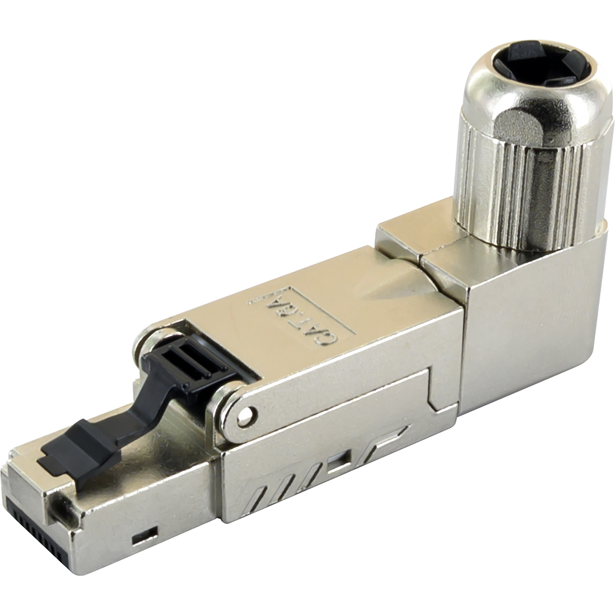 Netzwerkstecker 'CAT6A' abgewinkelt