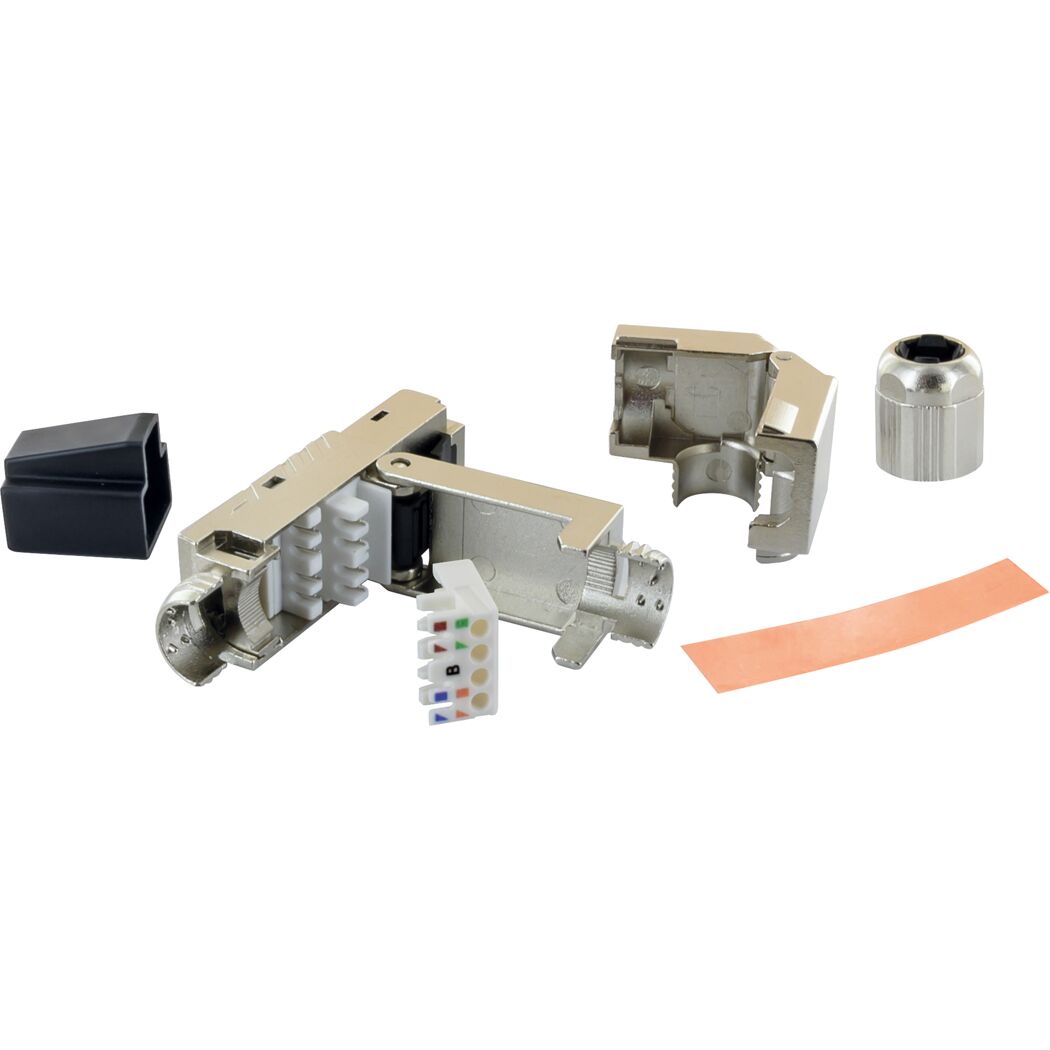 Netzwerkstecker 'CAT6A' abgewinkelt