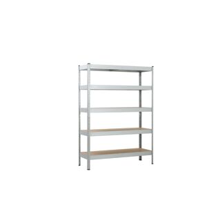 Schwerlast-Steckregal mit 5 Böden à 150 kg Traglast, verzinkt 180 x 120 x 40 cm
