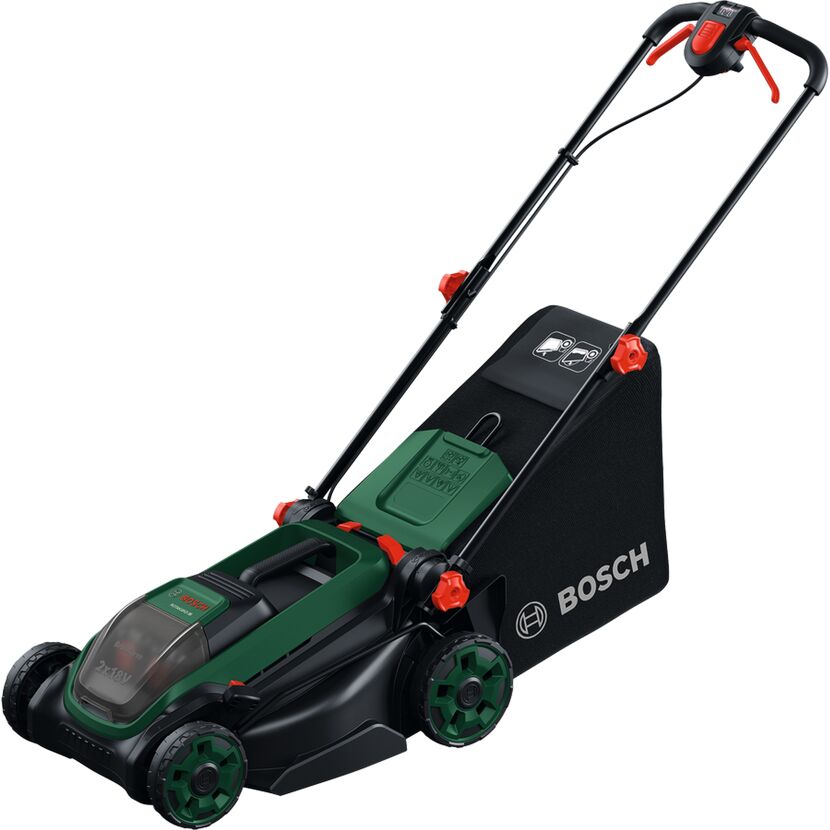Akku-Rasenmäher 'ROTAK 18V 2-38 Kit' mit Akku und Ladegerät bis 500 m²