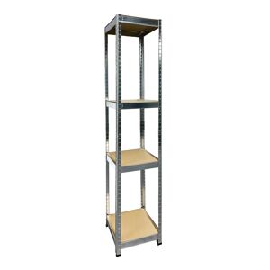 Schwerlast-Steckregal mit 4 Böden à 150 kg Traglast, verzinkt 180 x 50 x 50 cm