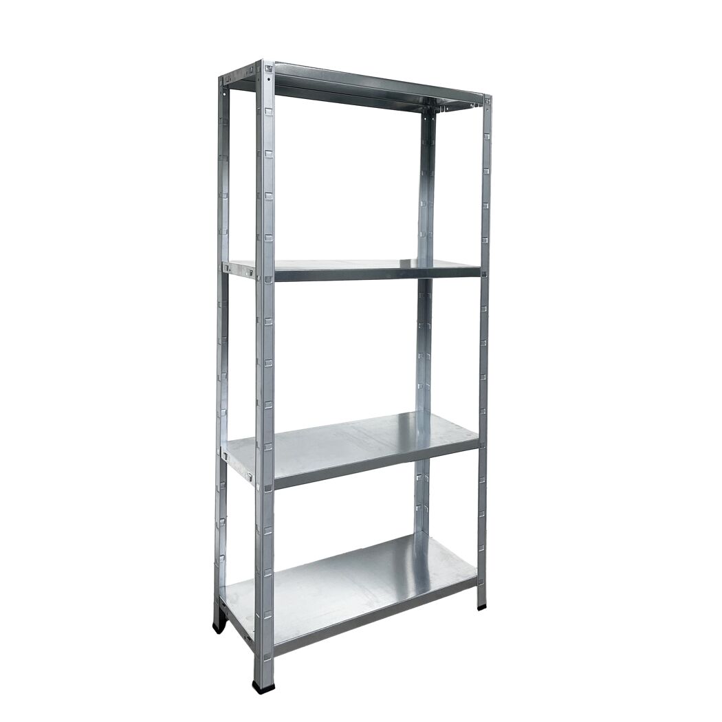 Steck-Grundregal mit 4 Böden à 50 kg Traglast, verzinkt 140 x 75 x 30 cm