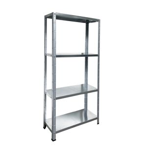 Steck-Grundregal mit 4 Böden à 50 kg Traglast, verzinkt 140 x 75 x 30 cm