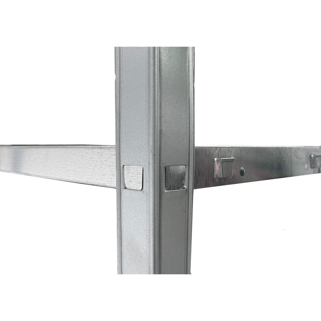 Steck-Grundregal mit 4 Böden à 50 kg Traglast, verzinkt 140 x 75 x 30 cm