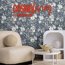 Vliestapete 'CosmoLiving by Cosmopolitan' Blüten dunkelblau 10,05 x 0,53 m