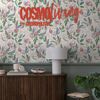 Vliestapete 'CosmoLiving by Cosmopolitan' Knospen rosa 10,05 x 0,53 m