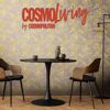Vliestapete 'CosmoLiving by Cosmopolitan' Dschungelblätter violett 10,05 x 0,53 m