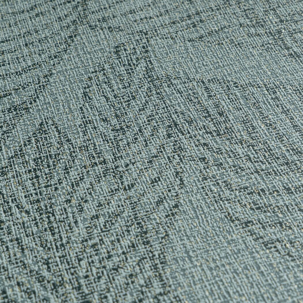 Vliestapete 'CosmoLiving by Cosmopolitan' Blätter petrol 10,05 x 0,53 m