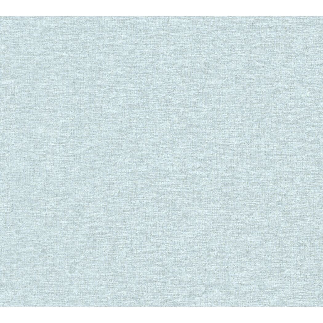 Vliestapete 'CosmoLiving by Cosmopolitan' Textil Uni hellblau 10,05 x 0,53 m
