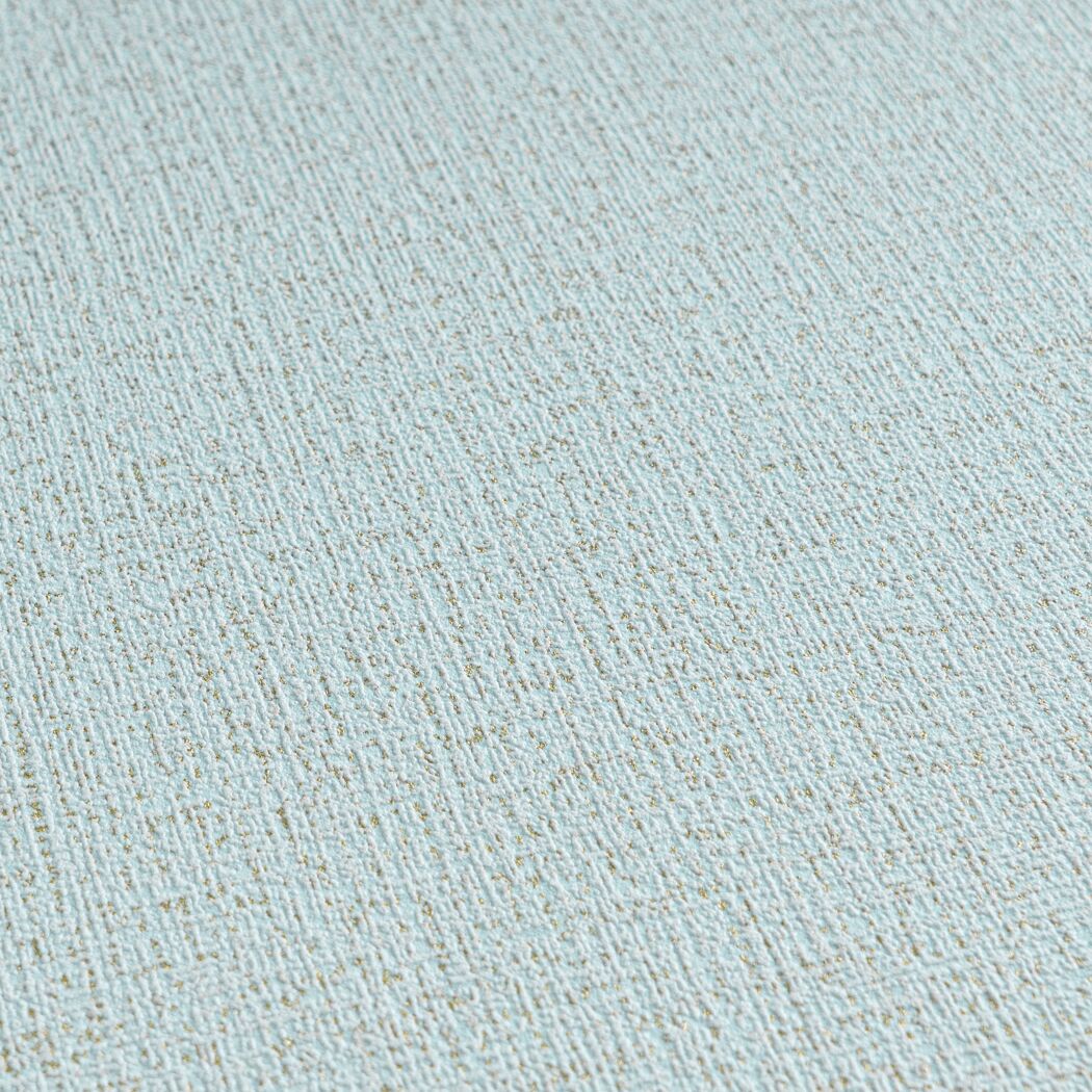 Vliestapete 'CosmoLiving by Cosmopolitan' Textil Uni hellblau 10,05 x 0,53 m
