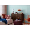 Vliestapete 'CosmoLiving by Cosmopolitan' Textil Uni hellblau 10,05 x 0,53 m