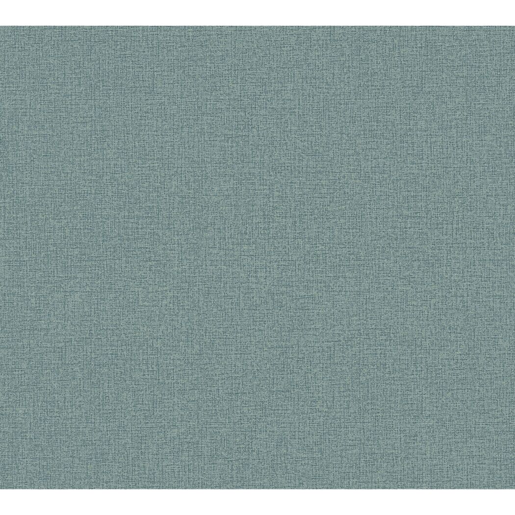 Vliestapete 'CosmoLiving by Cosmopolitan' Textil Uni petrol 10,05 x 0,53 m