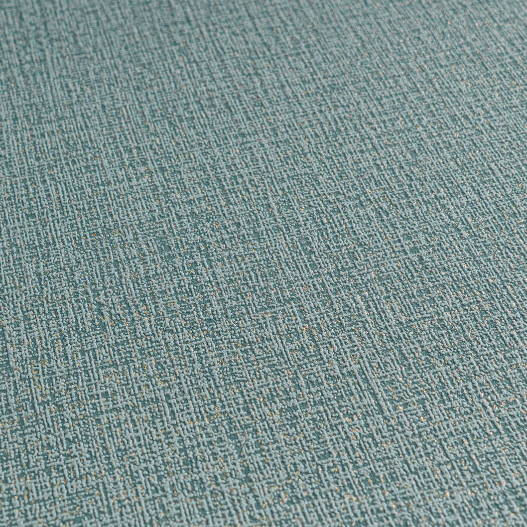 Vliestapete 'CosmoLiving by Cosmopolitan' Textil Uni petrol 10,05 x 0,53 m