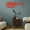 Vliestapete 'CosmoLiving by Cosmopolitan' Textil Uni petrol 10,05 x 0,53 m