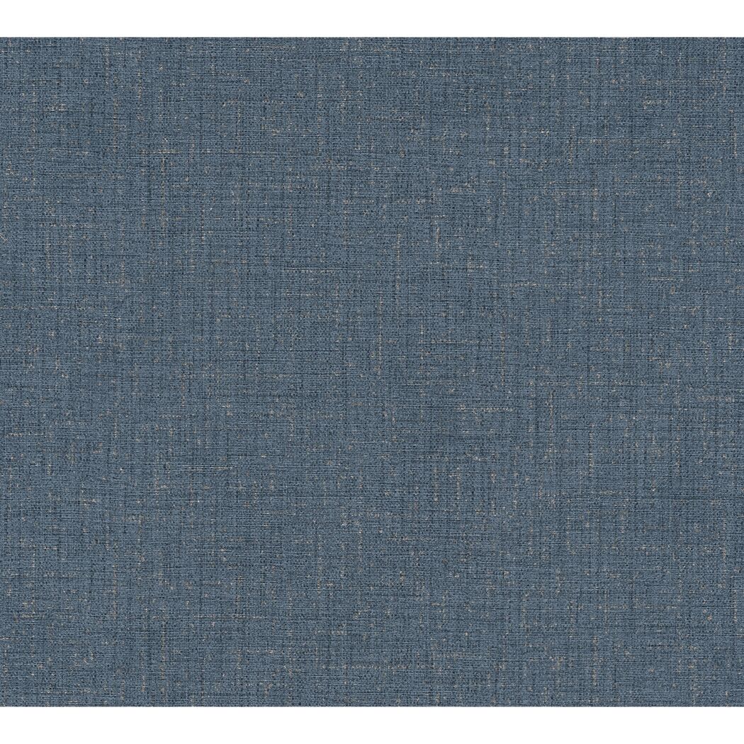 Vliestapete 'CosmoLiving by Cosmopolitan' Punkte Uni dunkelblau 10,05 x 0,53 m