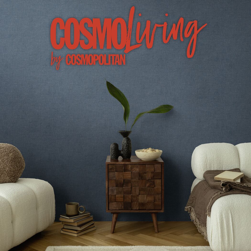 Vliestapete 'CosmoLiving by Cosmopolitan' Punkte Uni dunkelblau 10,05 x 0,53 m