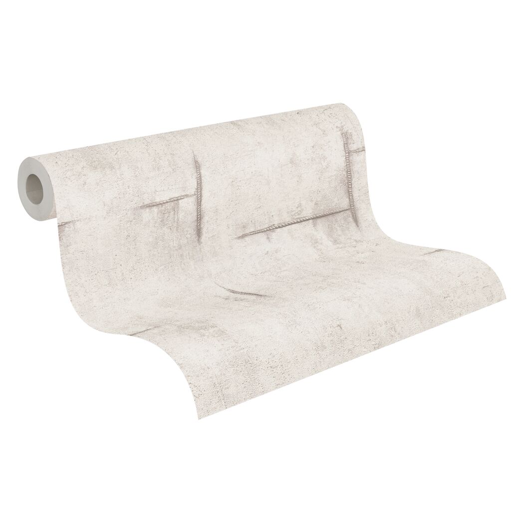 Vliestapete 'CosmoLiving by Cosmopolitan' Beton hellgrau 10,05 x 0,53 m