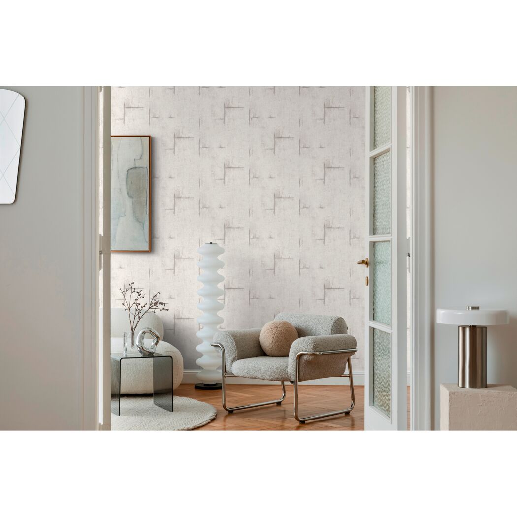 Vliestapete 'CosmoLiving by Cosmopolitan' Beton hellgrau 10,05 x 0,53 m