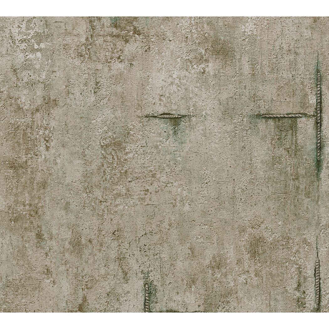Vliestapete 'CosmoLiving by Cosmopolitan' Beton grün 10,05 x 0,53 m