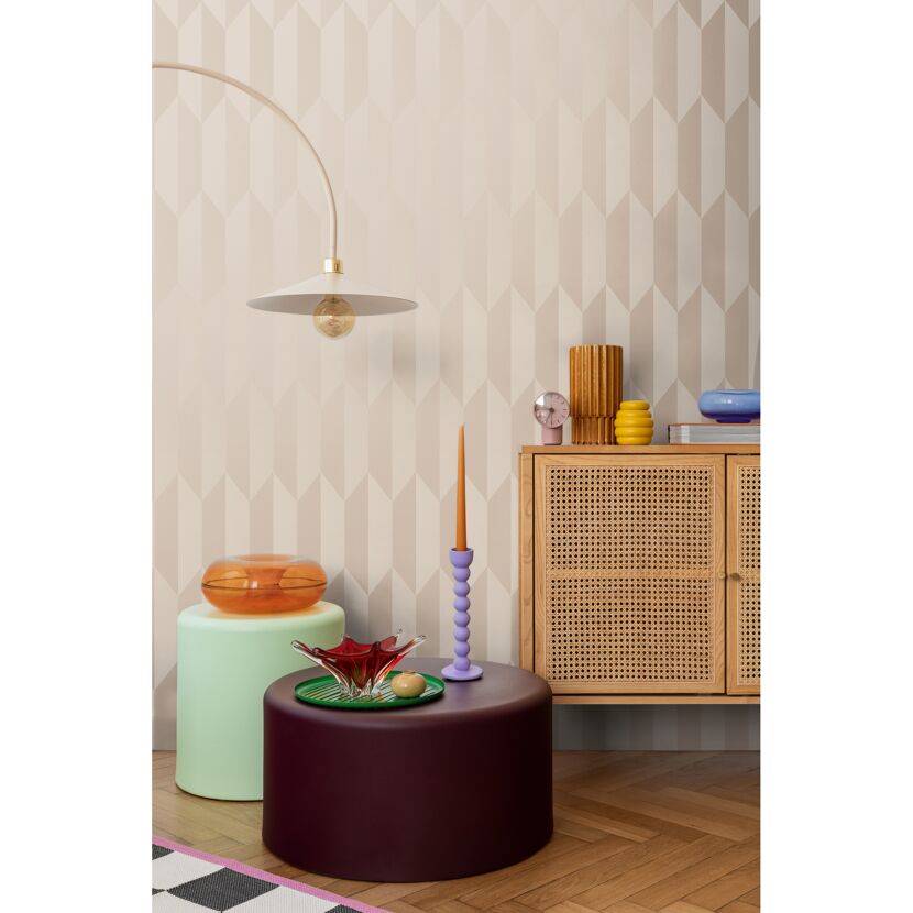 Vliestapete 'CosmoLiving by Cosmopolitan' Grafik Raute beige 10,05 x 0,53 m