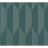 Vliestapete 'CosmoLiving by Cosmopolitan' Grafik Raute petrol 10,05 x 0,53 m