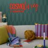 Vliestapete 'CosmoLiving by Cosmopolitan' Grafik Raute petrol 10,05 x 0,53 m