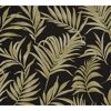 Vliestapete 'CosmoLiving by Cosmopolitan' Palmenblätter schwarz/gold 10,05 x 0,53 m