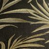 Vliestapete 'CosmoLiving by Cosmopolitan' Palmenblätter schwarz/gold 10,05 x 0,53 m