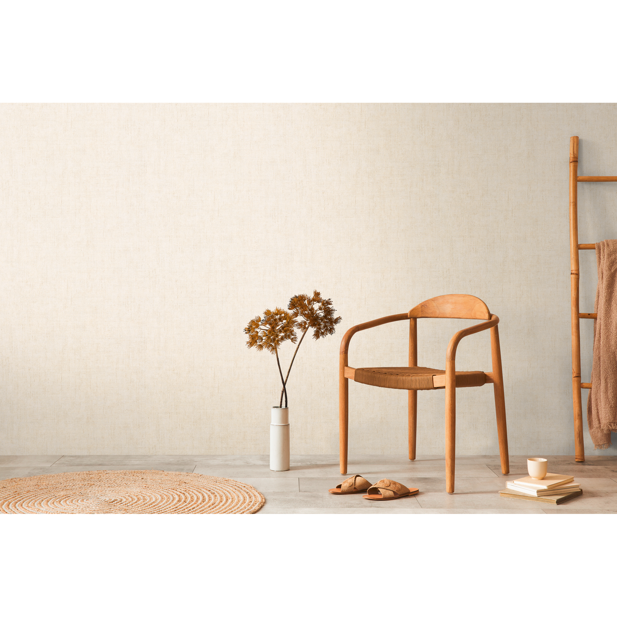 Vliestapete 'CosmoLiving by Cosmopolitan' Uni creme 10,05 x 0,53 m