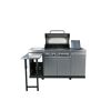 Gasgrill 'Augusta' silbern 4+1 Brenner 17 kW 150,5 x 116,5 x 58 cm