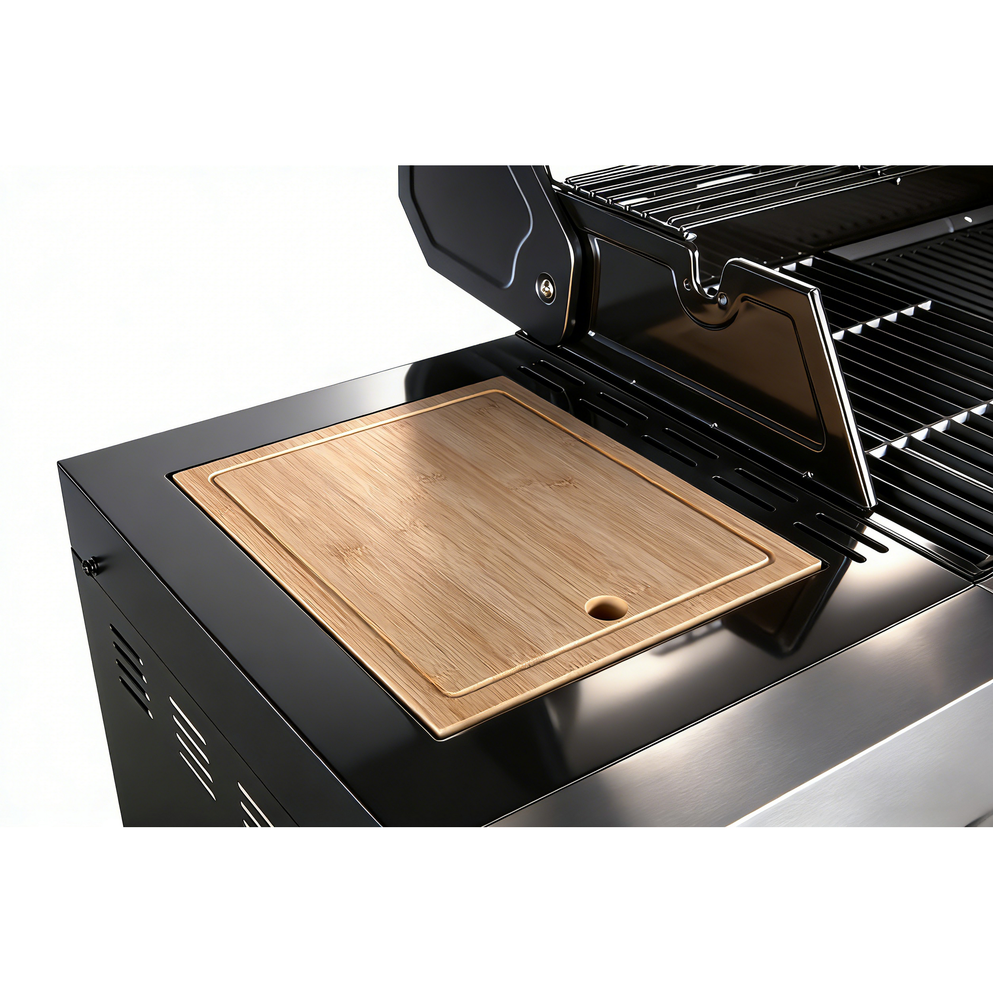 Gasgrill 'Augusta' silbern 4+1 Brenner 17 kW 150,5 x 116,5 x 58 cm