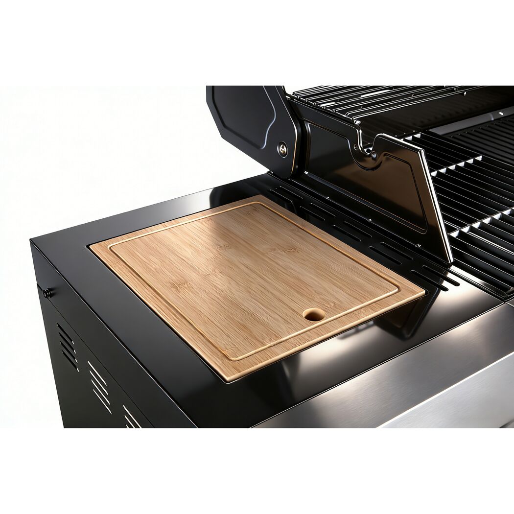 Gasgrill 'Augusta' silbern 4+1 Brenner 17 kW 150,5 x 116,5 x 58 cm
