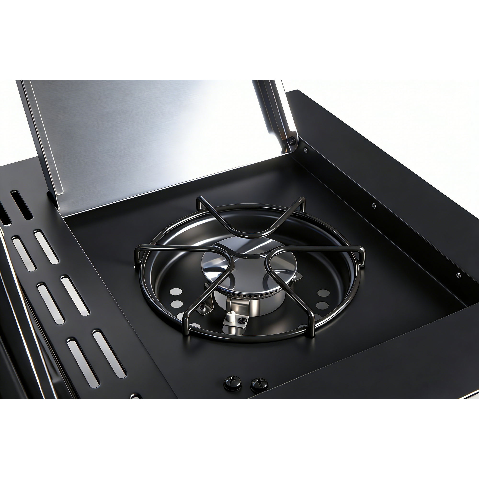 Gasgrill 'Augusta' silbern 4+1 Brenner 17 kW 150,5 x 116,5 x 58 cm