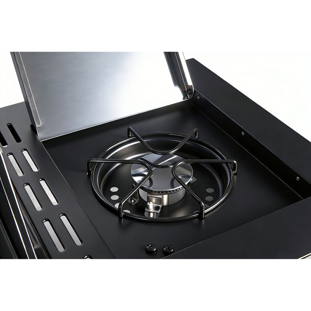 Gasgrill 'Augusta' silbern 4+1 Brenner 17 kW 150,5 x 116,5 x 58 cm