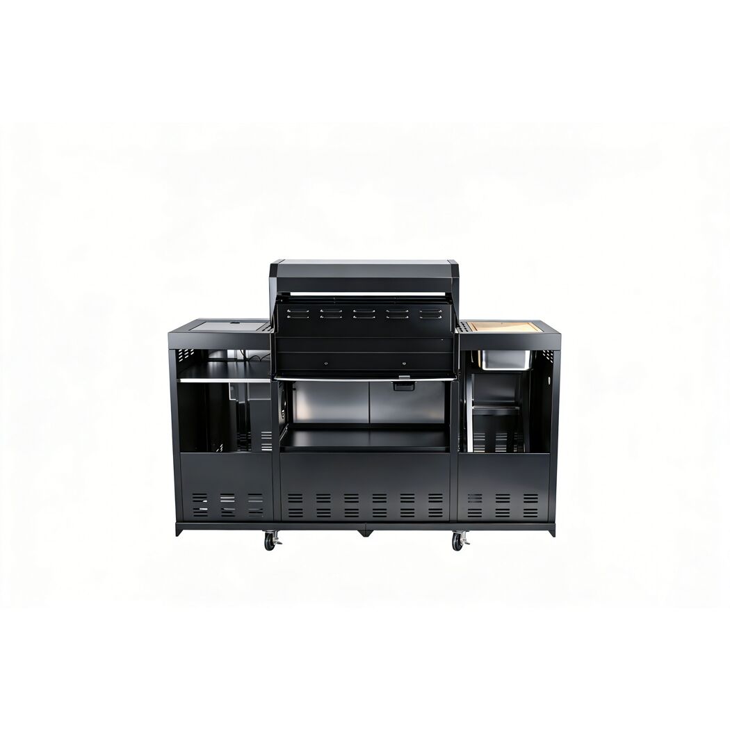 Gasgrill 'Augusta' silbern 4+1 Brenner 17 kW 150,5 x 116,5 x 58 cm