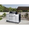 Gasgrill 'Augusta' silbern 4+1 Brenner 17 kW 150,5 x 116,5 x 58 cm