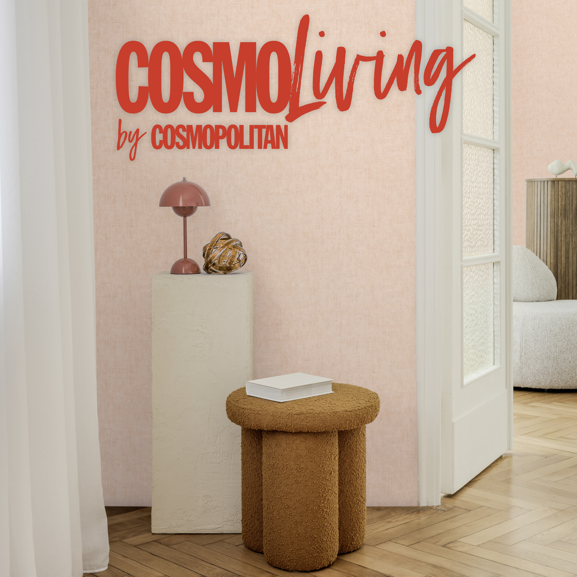 Vliestapete 'CosmoLiving by Cosmopolitan' Uni rosa 10,05 x 0,53 m