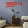Vliestapete 'CosmoLiving by Cosmopolitan' Uni dunkelblau 10,05 x 0,53 m