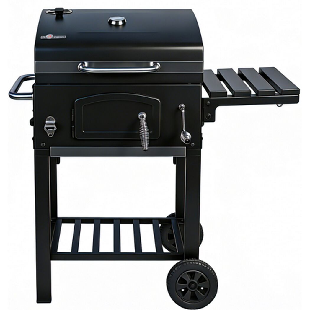 Holzkohlegrill 'Ontario II' schwarz 100 x 105 x 47 cm
