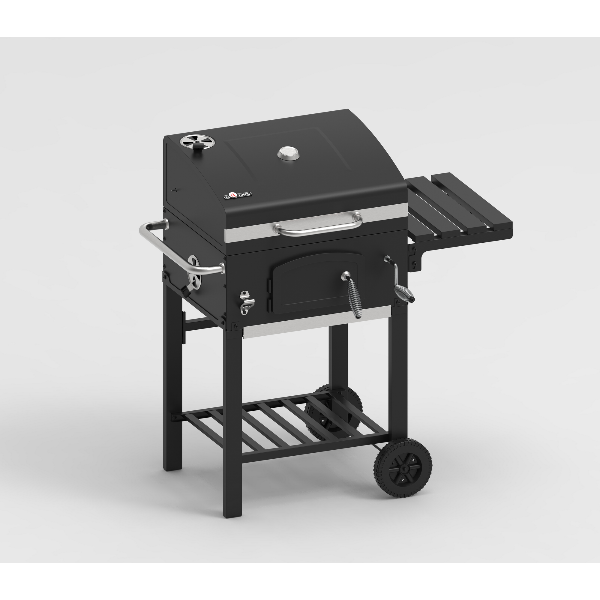 Holzkohlegrill 'Ontario II' schwarz 100 x 105 x 47 cm