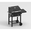 Holzkohlegrill 'Ontario II' schwarz 100 x 105 x 47 cm
