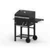 Holzkohlegrill 'Ontario II' schwarz 100 x 105 x 47 cm