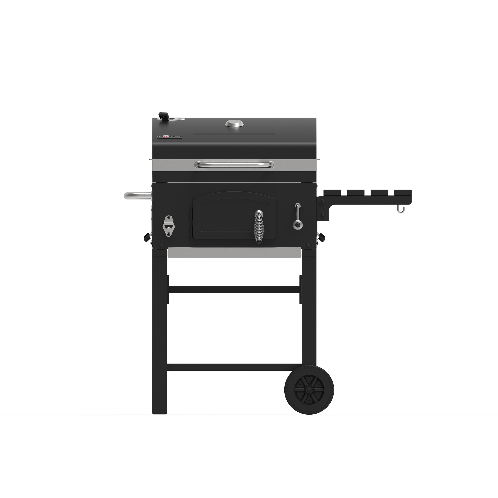 Holzkohlegrill 'Ontario II' schwarz 100 x 105 x 47 cm