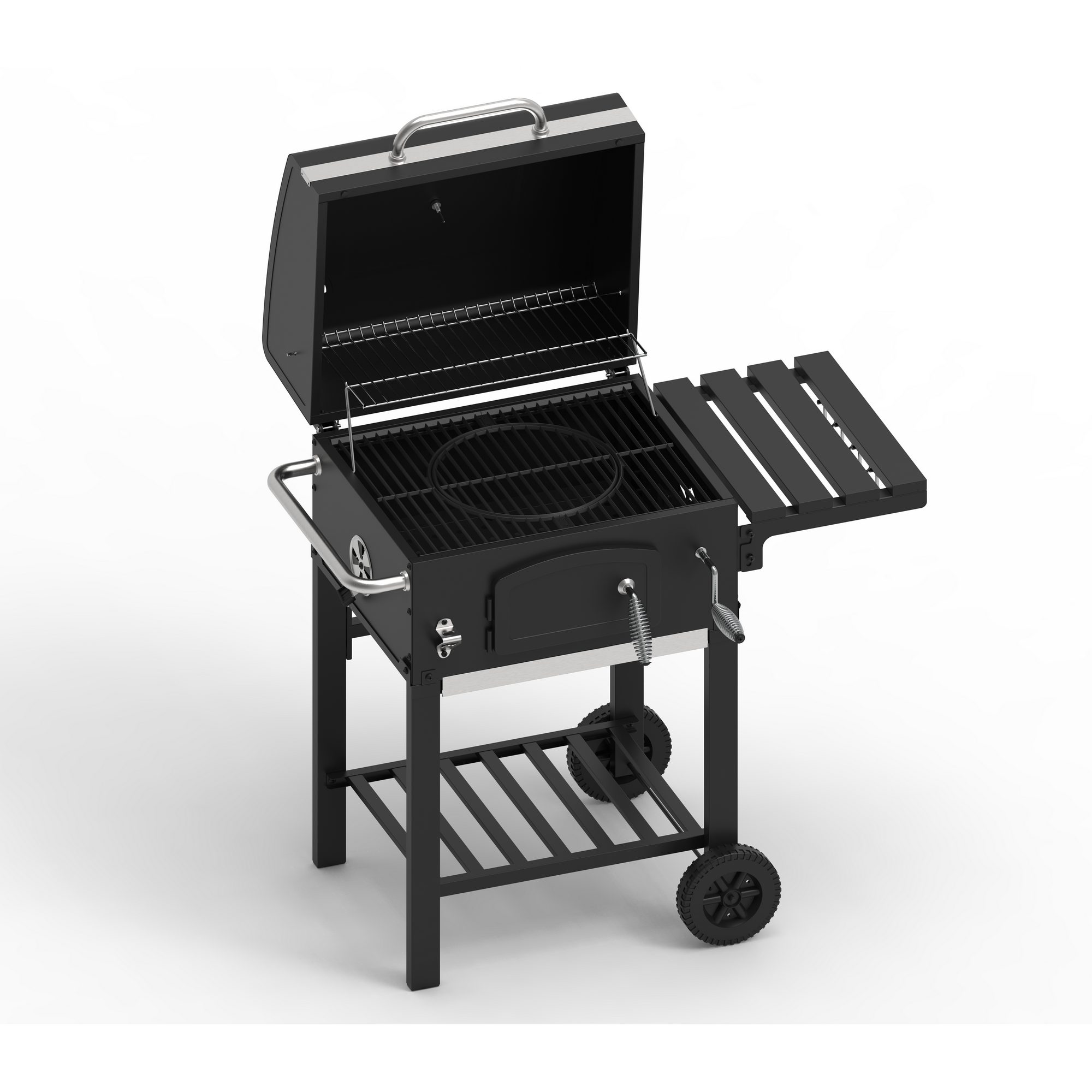 Holzkohlegrill 'Ontario II' schwarz 100 x 105 x 47 cm